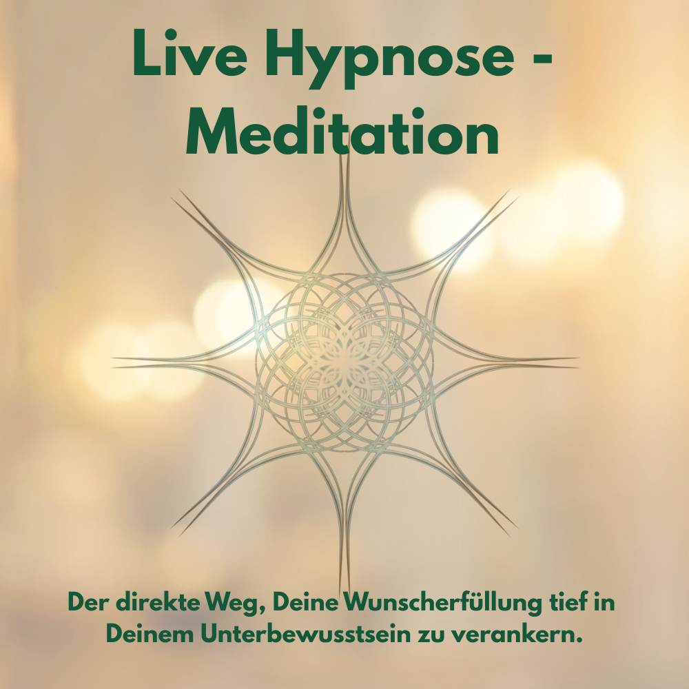 Cover für die Live Hypnose Meditation zum Thema Geld, Reichtum und Fülle von Raute Hesse